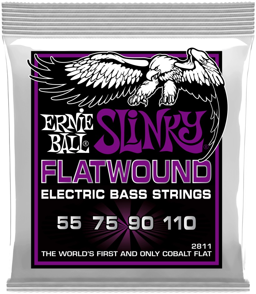 Ernie Ball 2811 Power Slinky Cobalt Flatwound Electric Bass 55-110