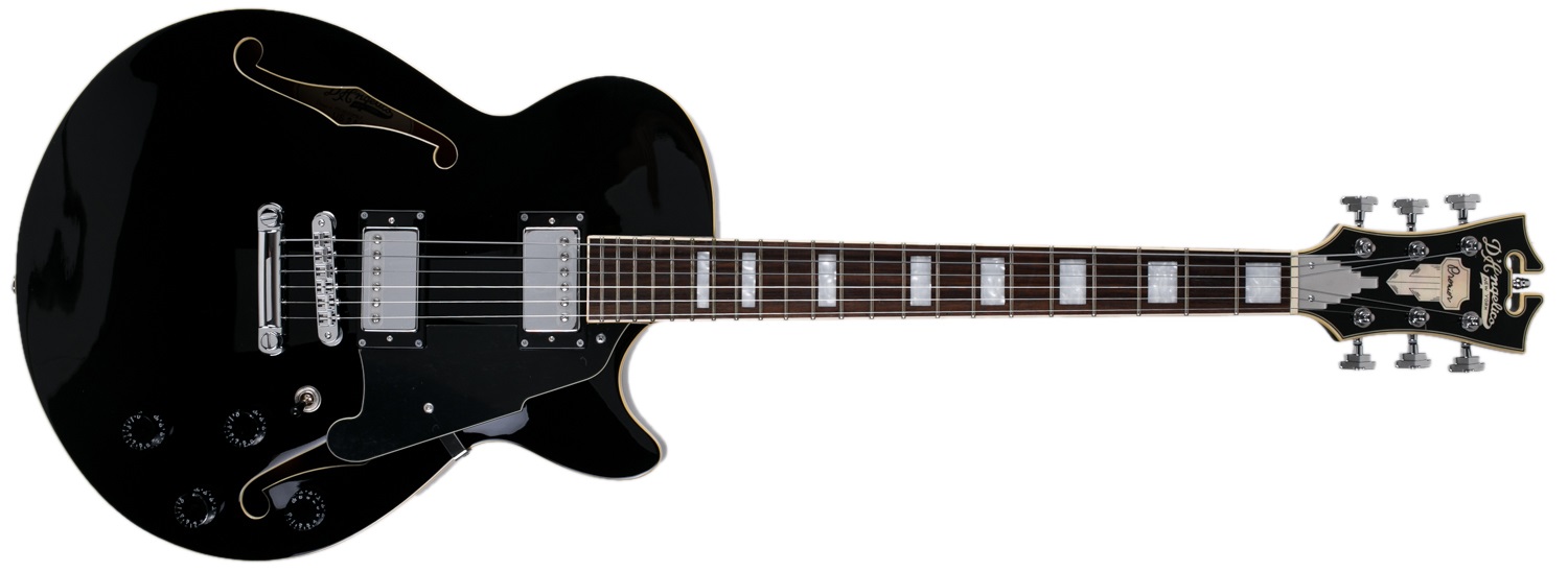 D'Angelico Premier SS Stop-Bar Tailpiece Black