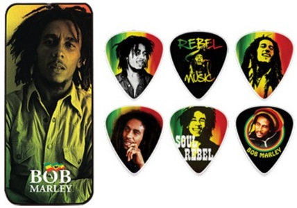 Dunlop Bob Marley Rasta Pick Tin Medium