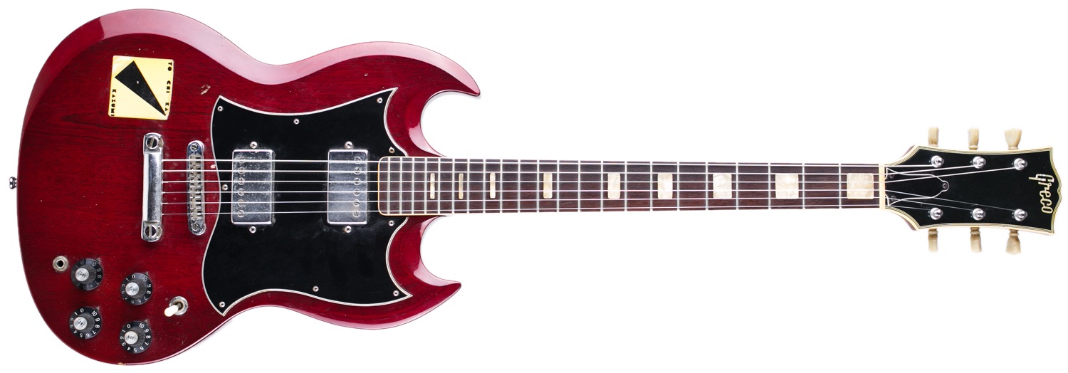 Greco 1975 SG Bolt Neck Dark Cherry