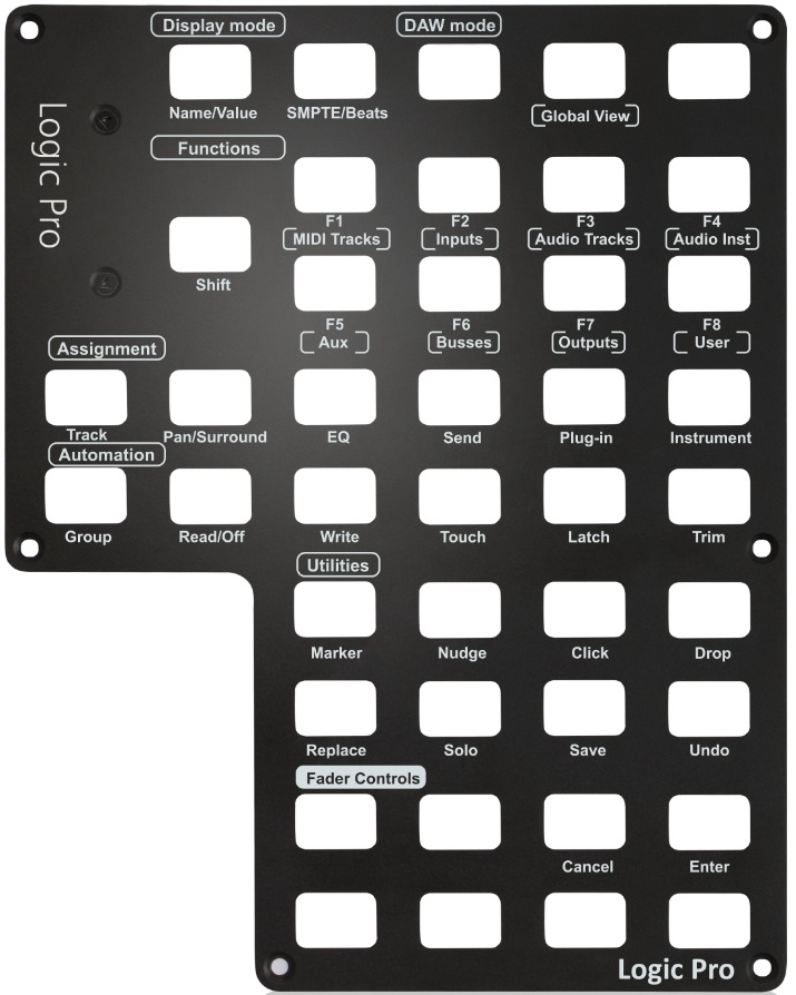Icon Qcon Pro X Panel Logic Pro