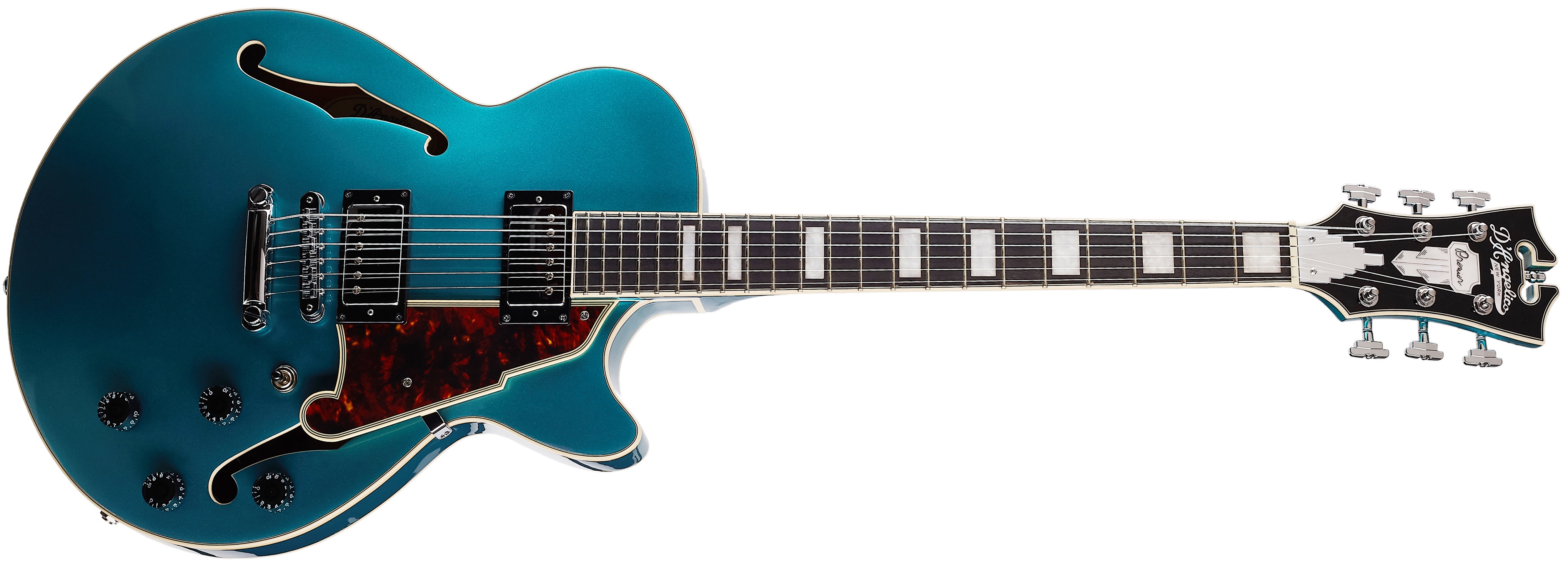 D'Angelico Premier SS 2018 Stop-Bar Tailpiece Ocean Turquoise