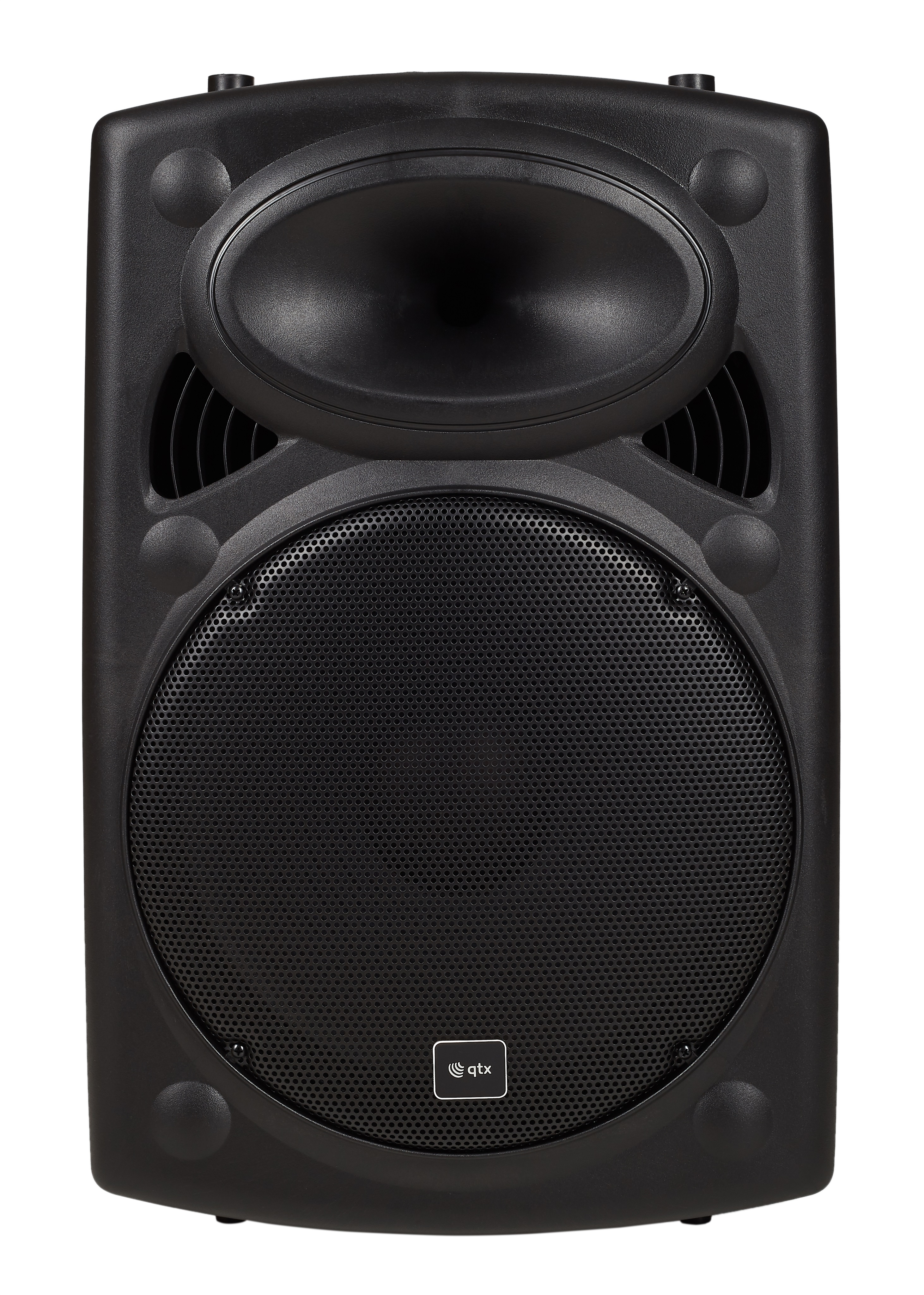 Fotografie QTX QR12PA, mobilní 12" zvukový systém MP3/SD/USB/2x VHF, 200W