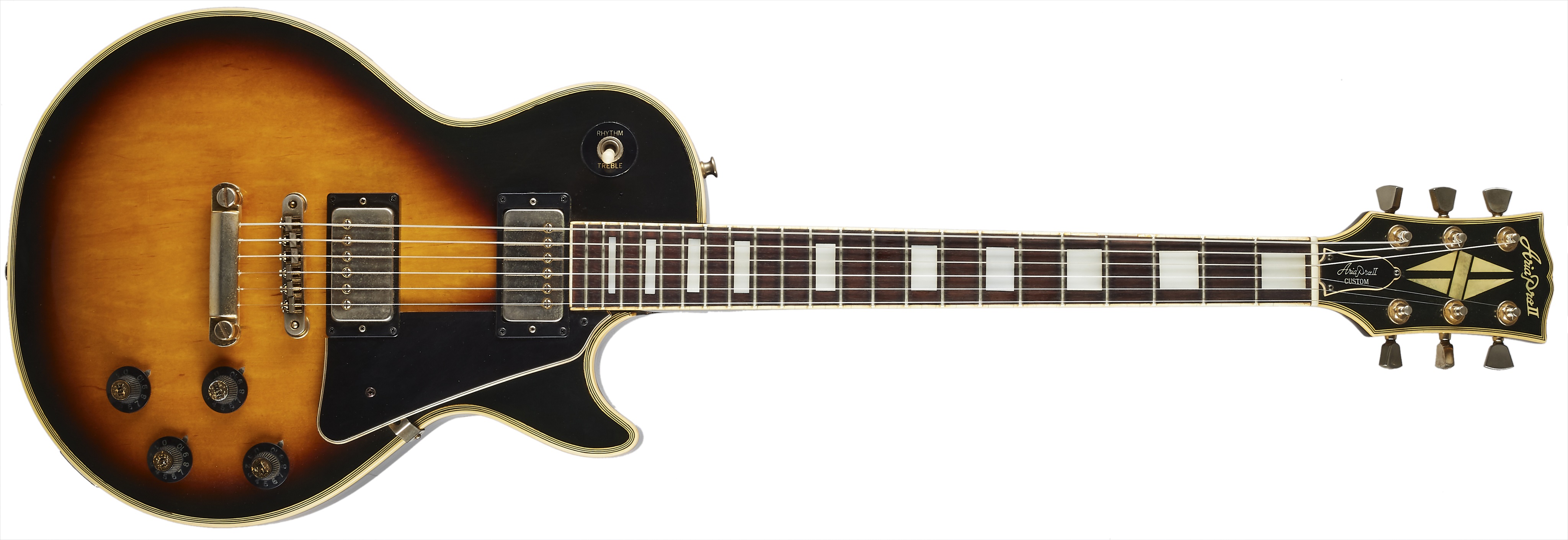 Aria Pro 2 1976 Les Paul Custom Tobacco Burst