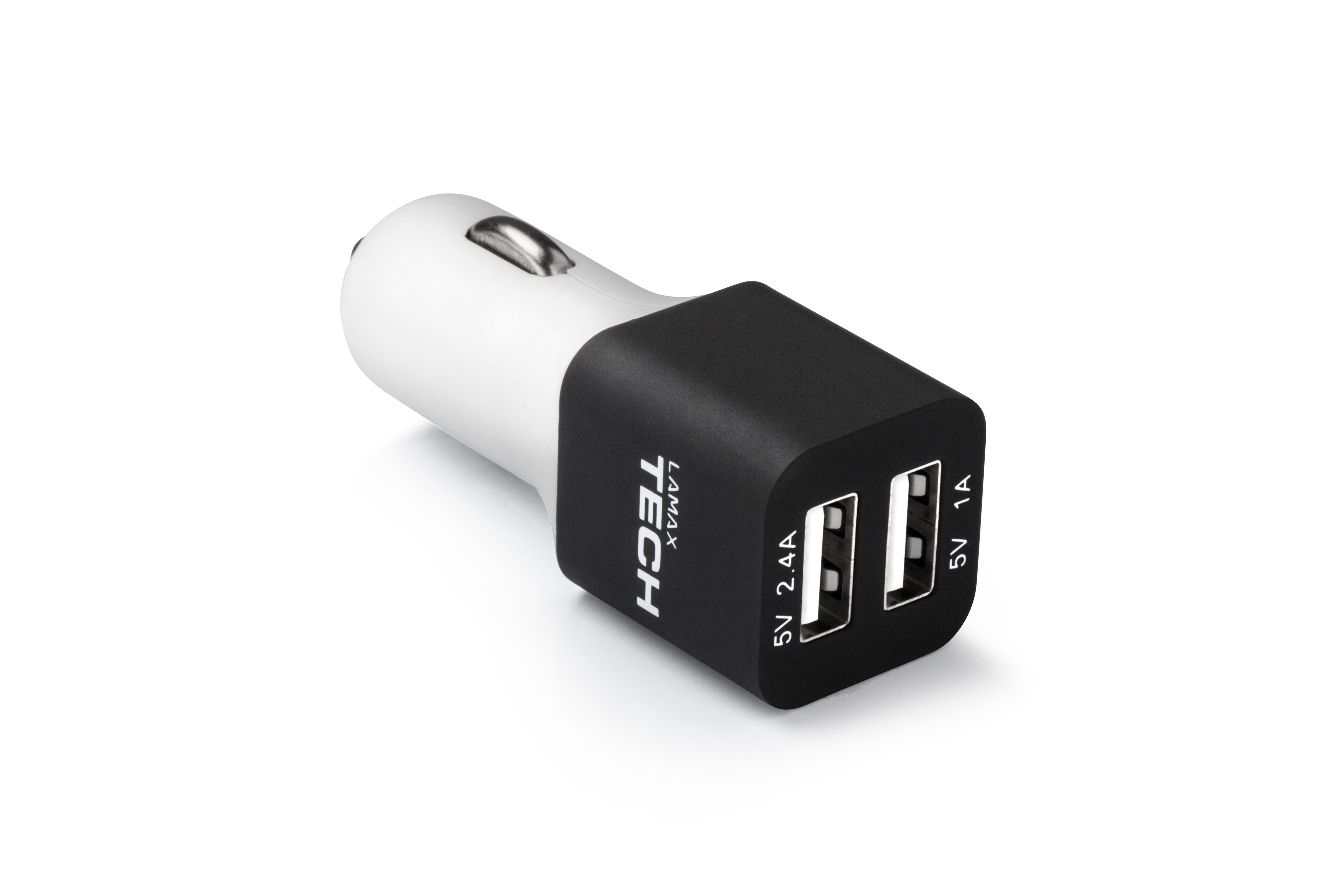 LAMAX Beat USB Smart Car Charger Black&White