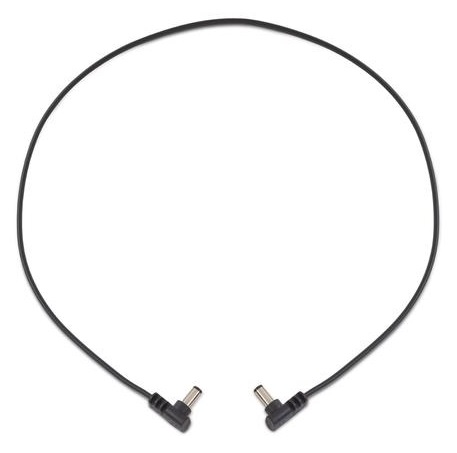 Rockboard Flat Power Cable - Black 60 cm / 23,62 angled/angled