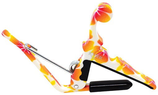 Kyser Quick-Change Ukulele Capo Pastel Hibiscus