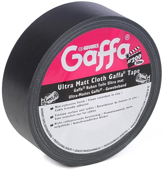 Fotografie Advance Tapes Gaffa AT200 Black 50 m