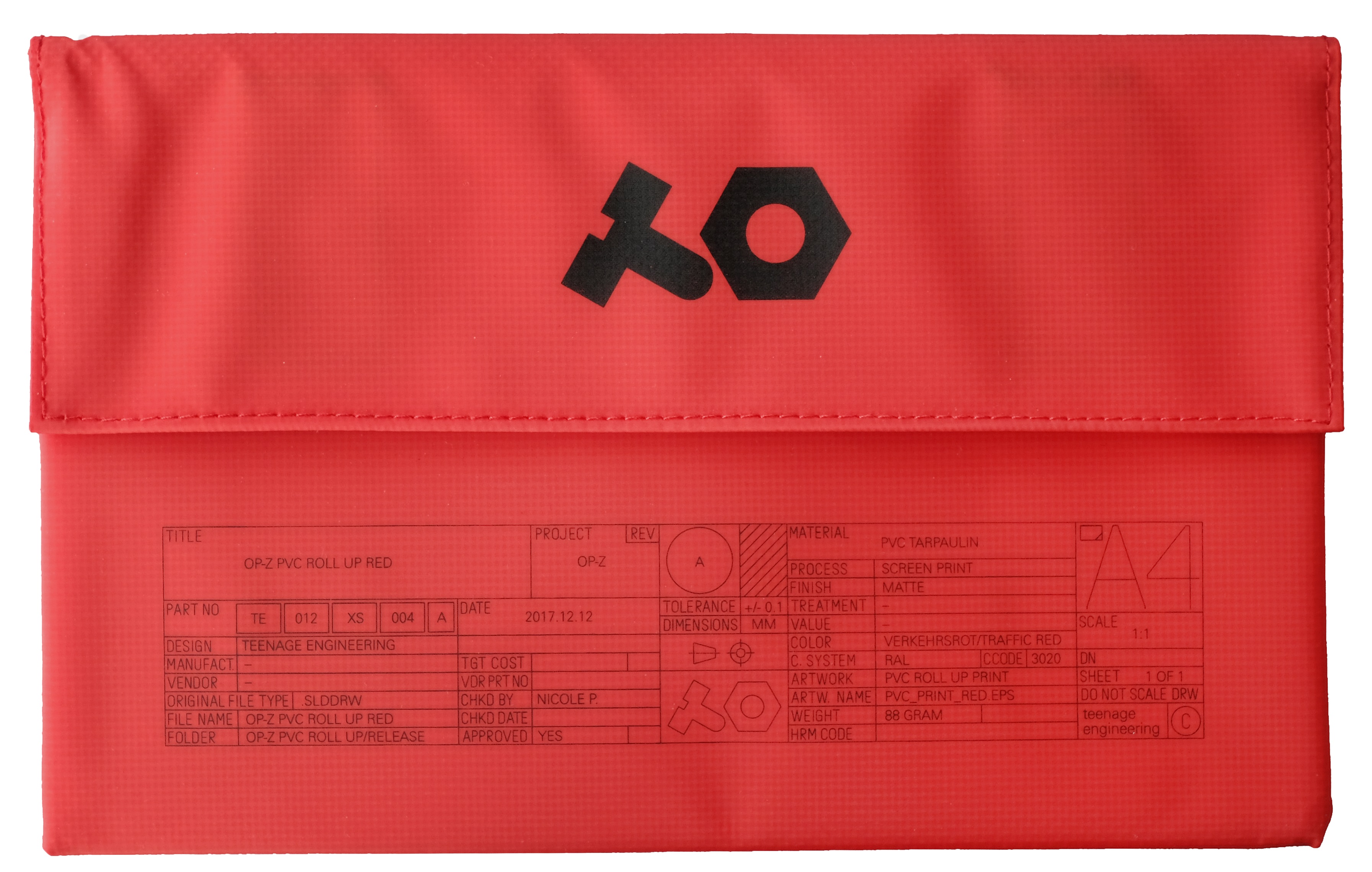 Teenage Engineering OP-Z PVC Roll Up Red