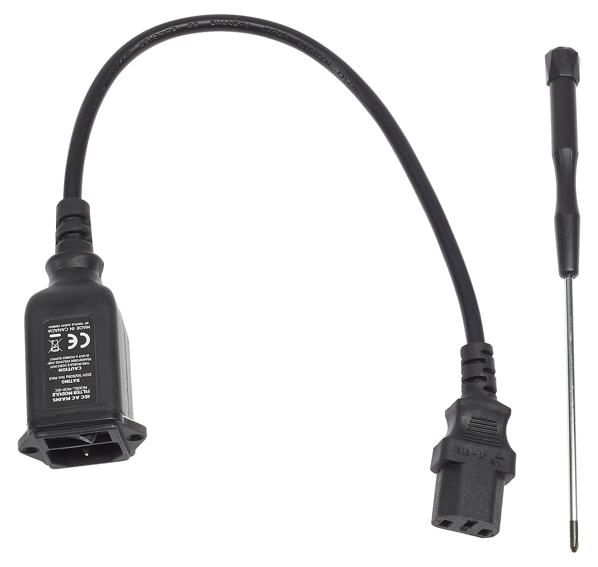 Temple Audio IEC AC Mains Micro Module with Noise Filter