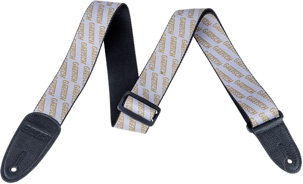 Gretsch Logo Strap White/Gold