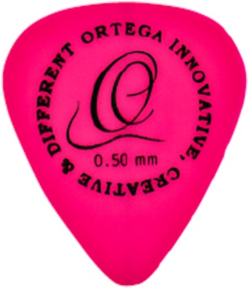 Ortega OGPST12-050 S-Tech Delrin Picks 0.50 mm Pink