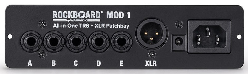 Rockboard MOD 1 V2 - All-in-One TRS & XLR, IEC & Barrel Patchbay