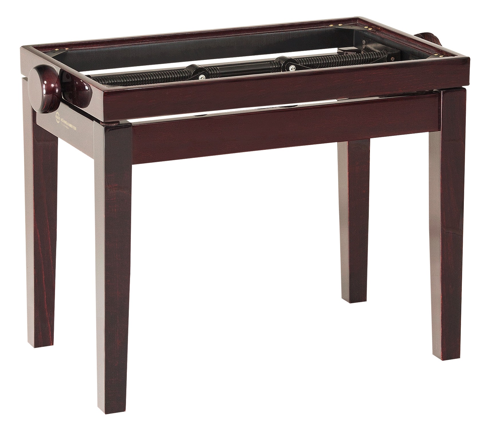 Fotografie Konig & Meyer 13751 Piano Bench - Wooden Frame Mahogany Glossy Finish König & Meyer