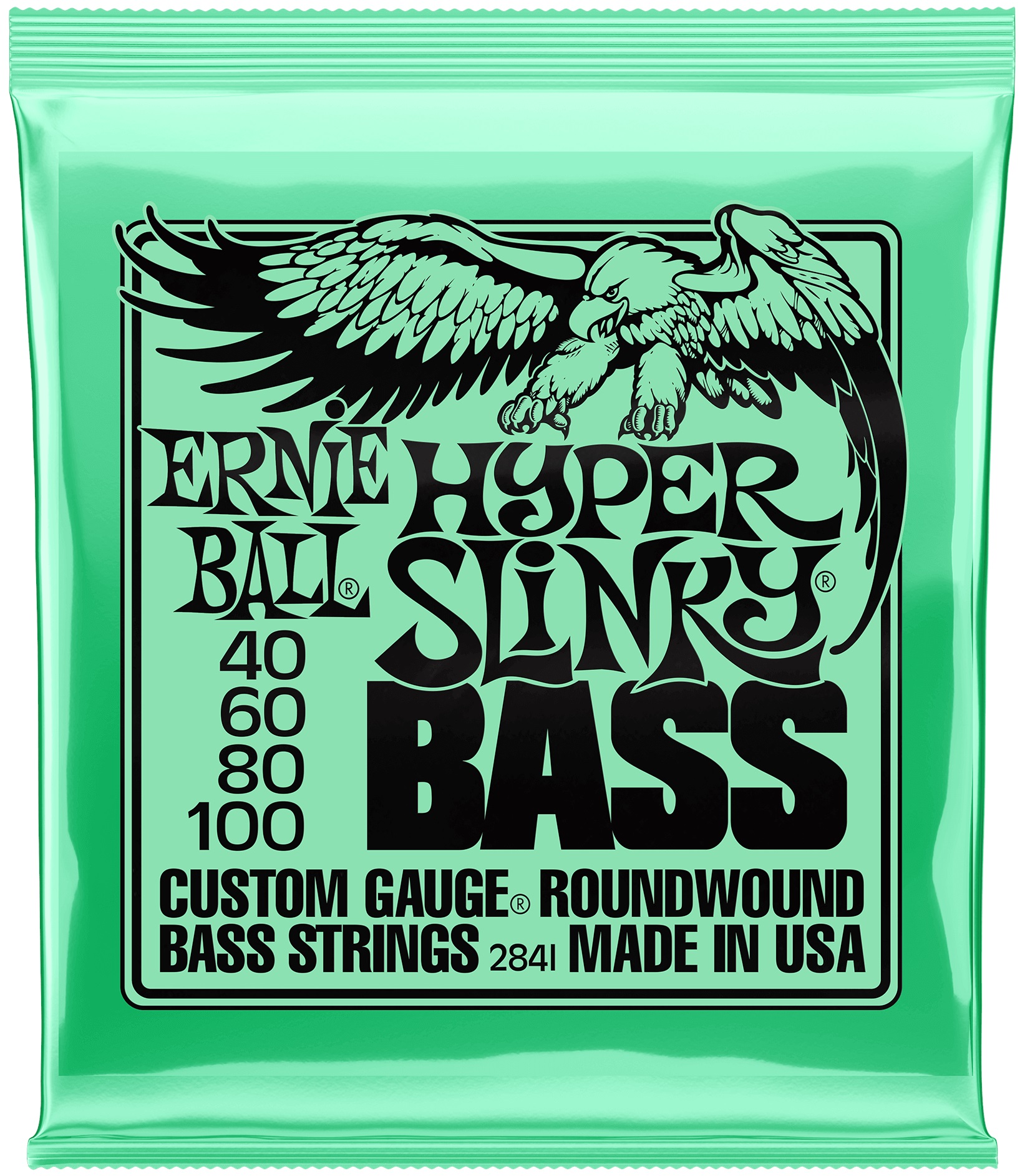 Ernie Ball 2841 Hyper Slinky Nickel Wound Electric Bass 40-100