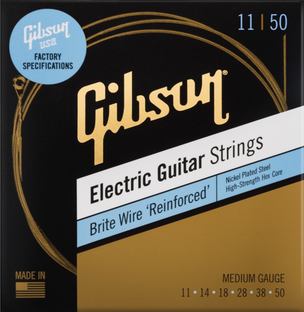 Gibson Brite Wire Reinforced Electric Gutar Strings Medium