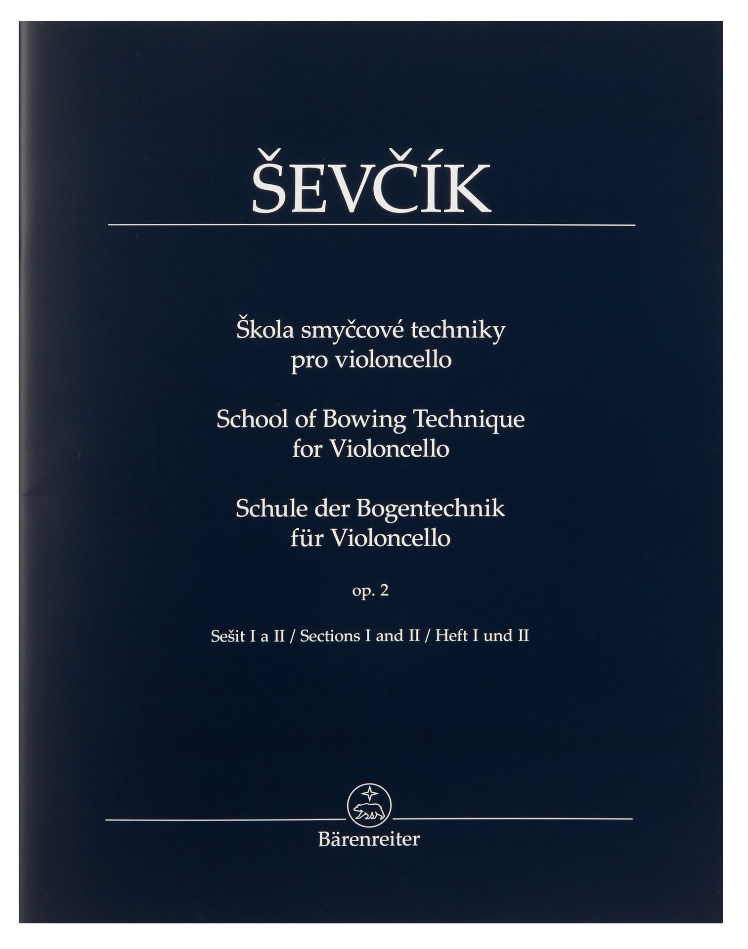 Fotografie Bärenreiter Škola smyčcové techniky pro violoncello op. 2, sešit I a II