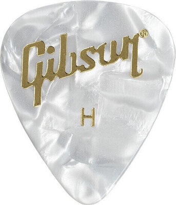 Gibson Pearloid Guitar Picks White Heavy