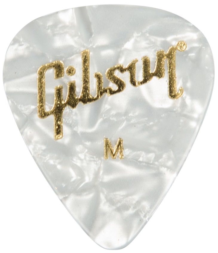 Gibson Pearloid Guitar Picks White Medium