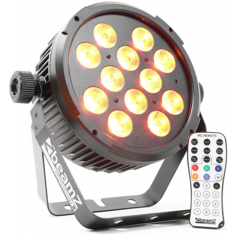 BeamZ LED FlatPAR reflektor 12x10W RGBAW-UV