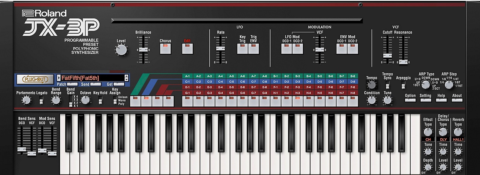 Roland JX-3P Key