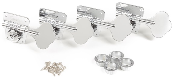 Fender Pure Vintage '70s Bass Tuning Machines, Nickel/Chrome