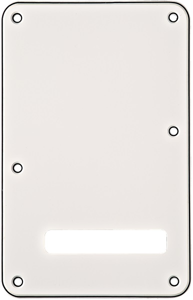 Fender Stratocaster Backplate White (W/B/W), 3-Ply