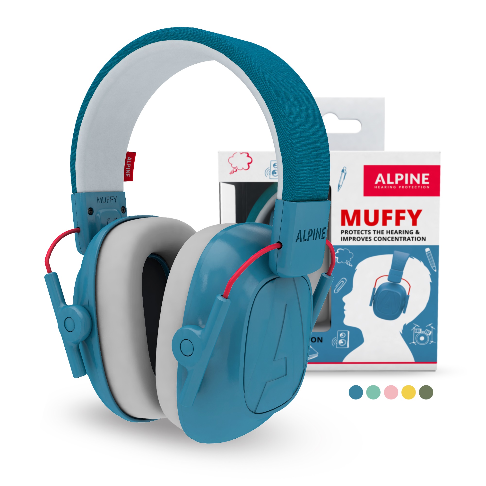 Fotografie Alpine Muffy Modrá Chrániče sluchu