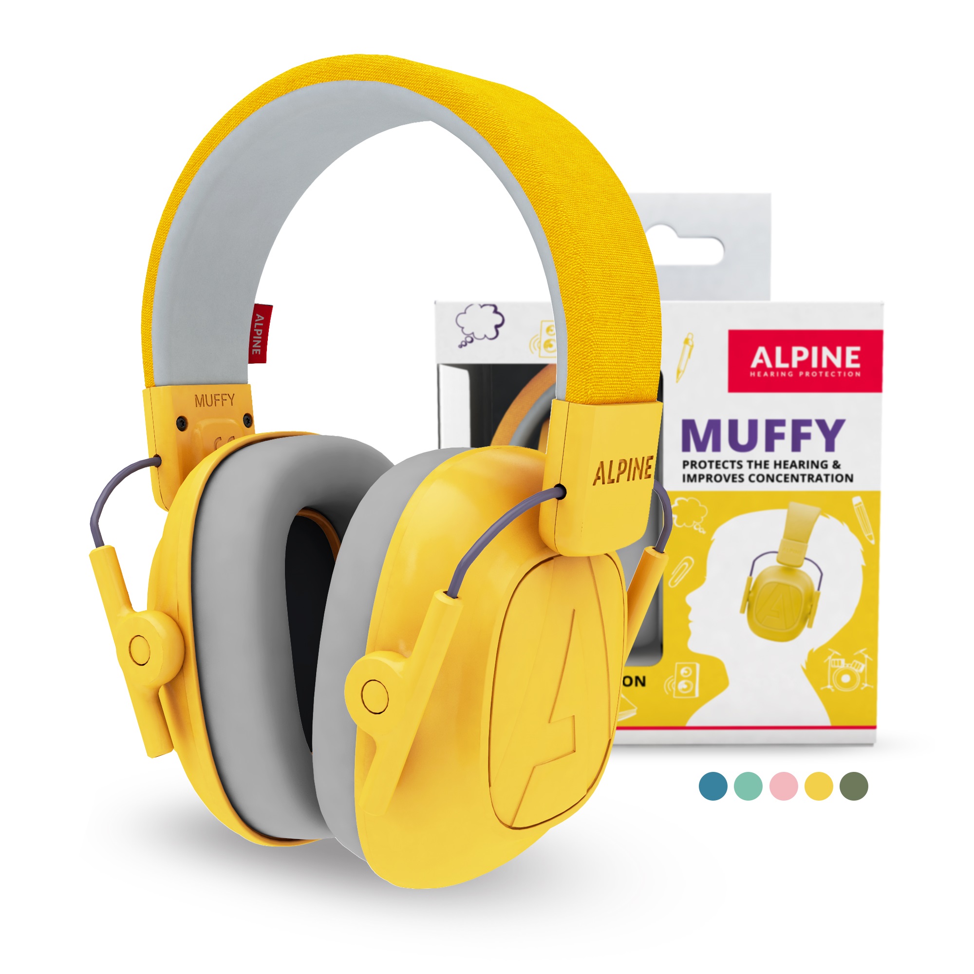 Fotografie Alpine Muffy Žlutá Chrániče sluchu Alpine