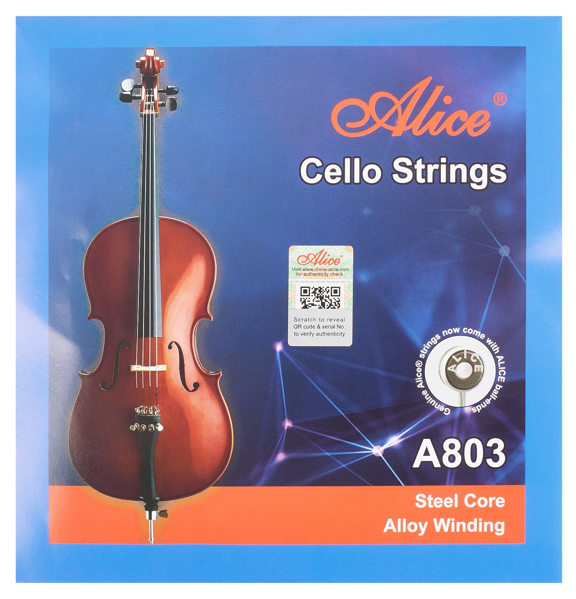 Fotografie Alice A803 Basic Cello String Set