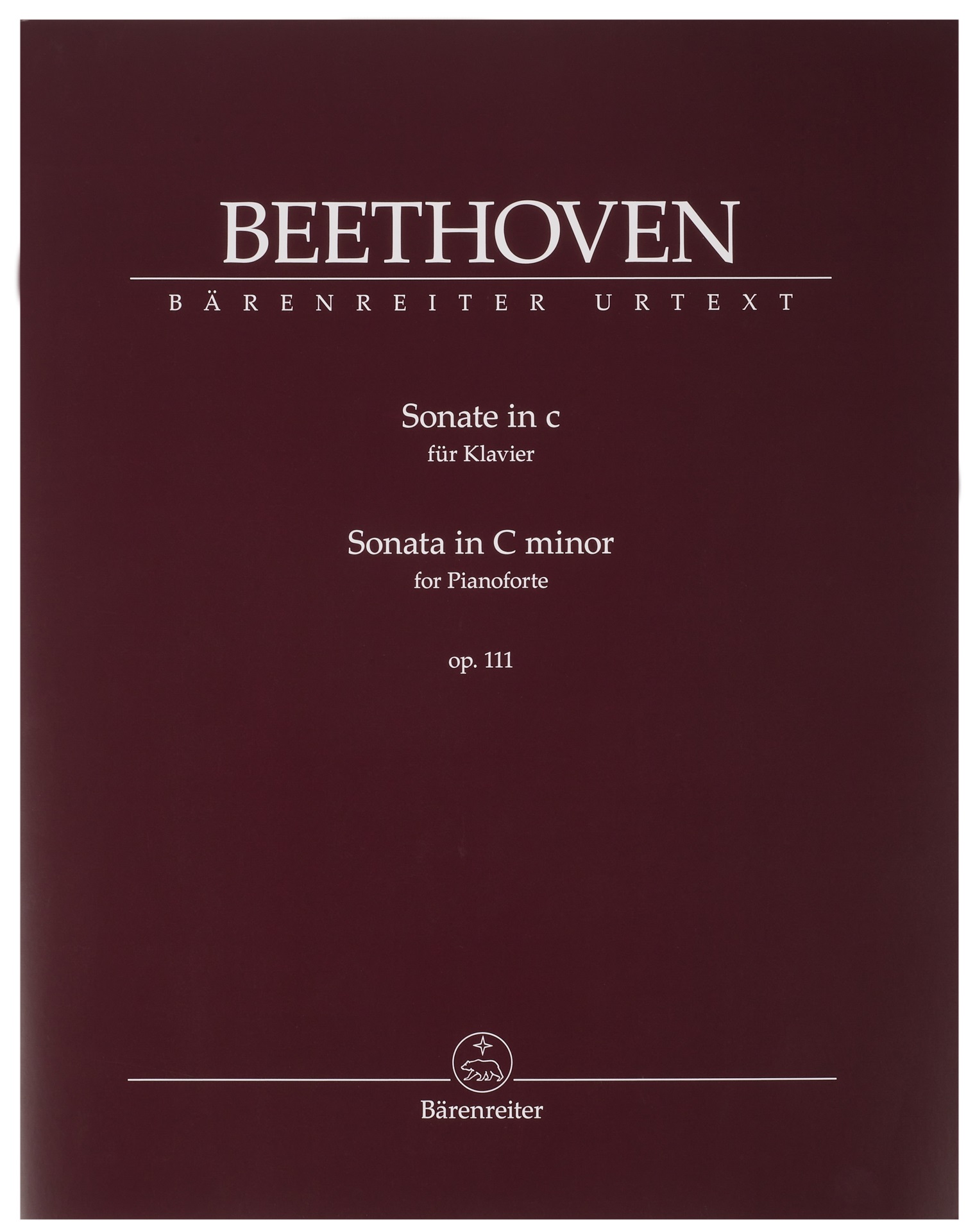 Fotografie MS Sonáta pro klavír c moll op. 111 - Ludwig van Beethoven