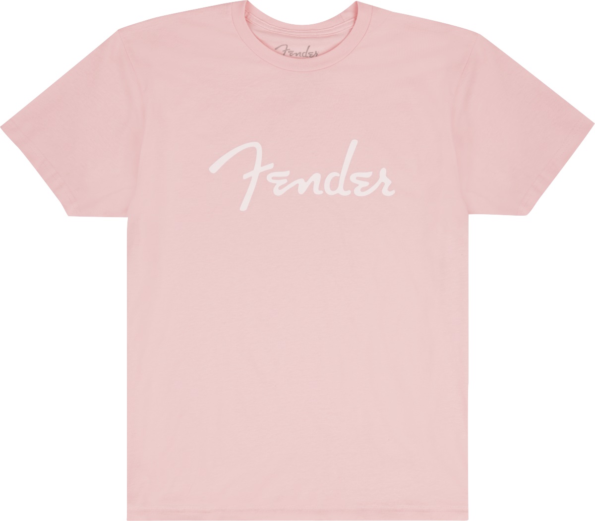 Fender Spaghetti Logo T-Shirt, Shell Pink, XL