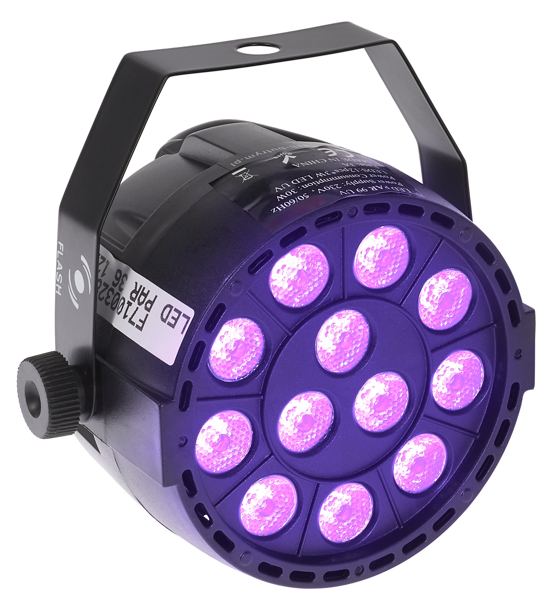 Flash LED PAR 36 12x UV