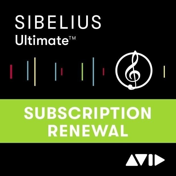 AVID Sibelius Artist Perpetual License Updates + Support Plan Renewal