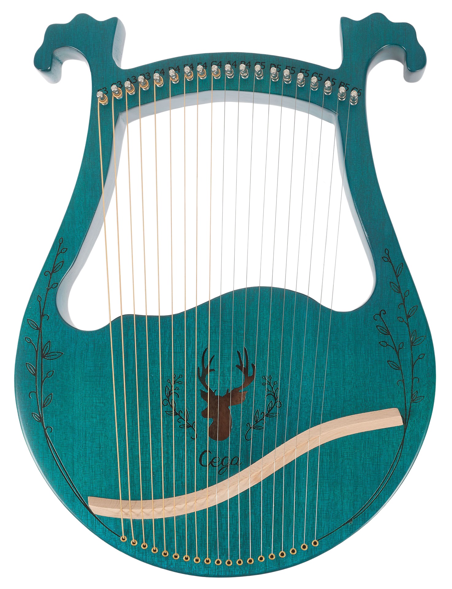 Fotografie Cega Harp 19 Strings Blue