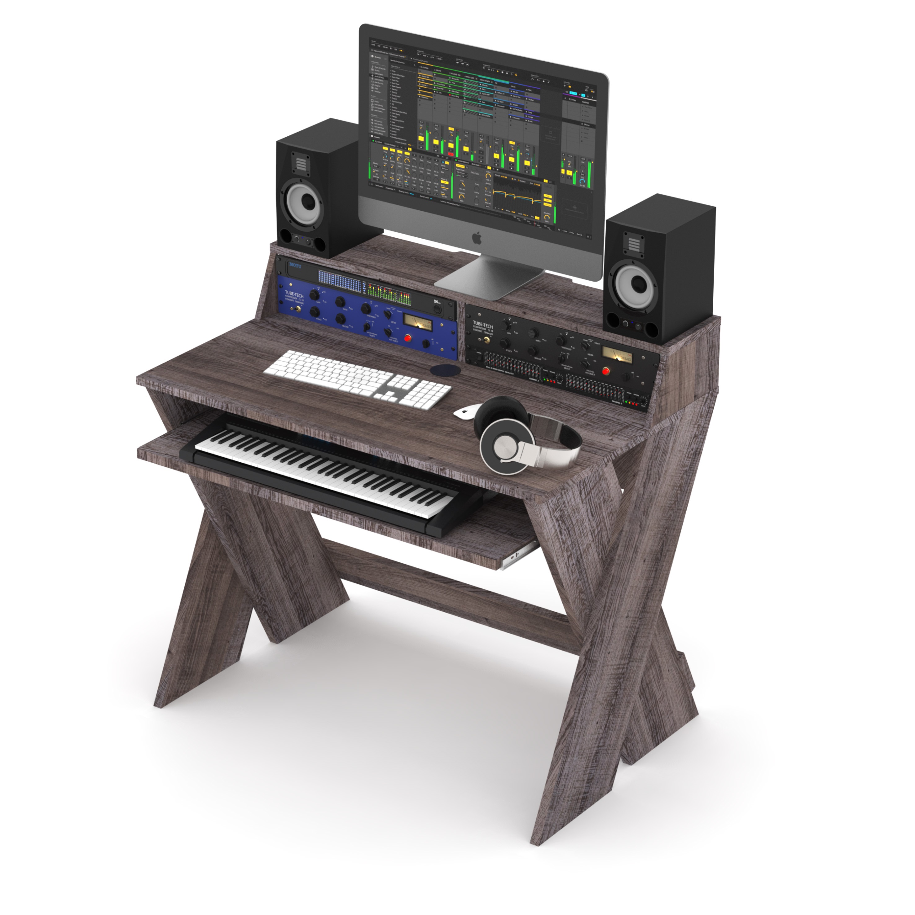 Fotografie Glorious Sound Desk Compact Walnut