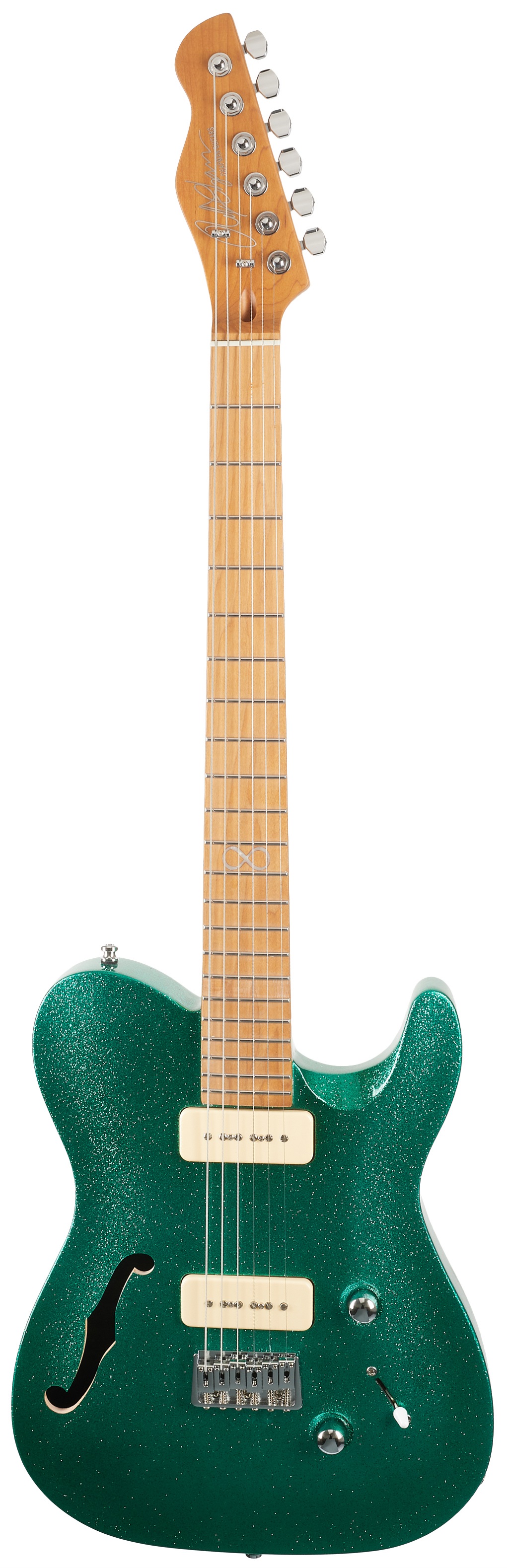 Chapman Guitars ML3 Semi Hollow Pro Traditional Aventurine Green Spark