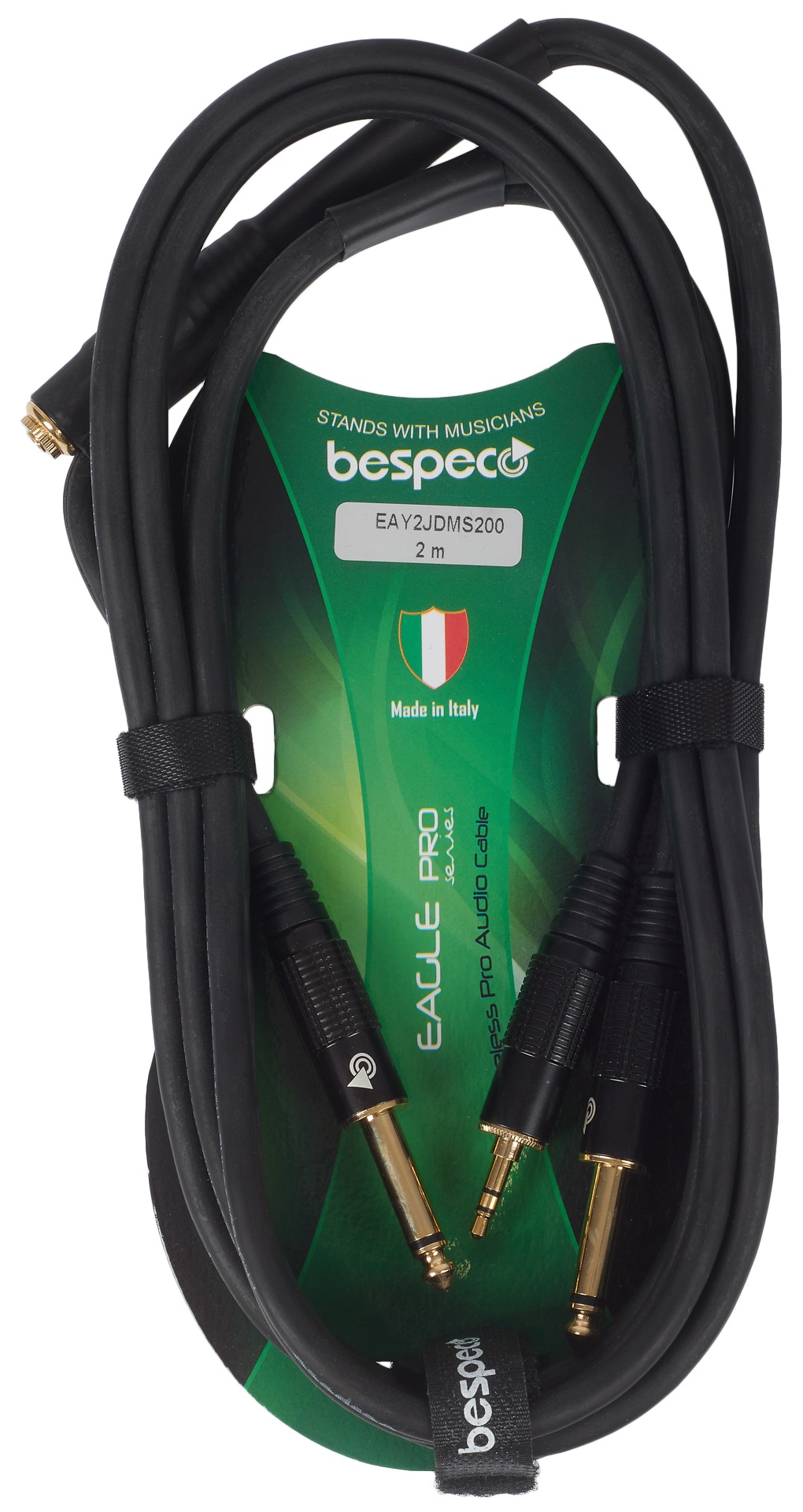 Fotografie Bespeco Eagle Pro Instrument & Headphone Cable 2 m Straight