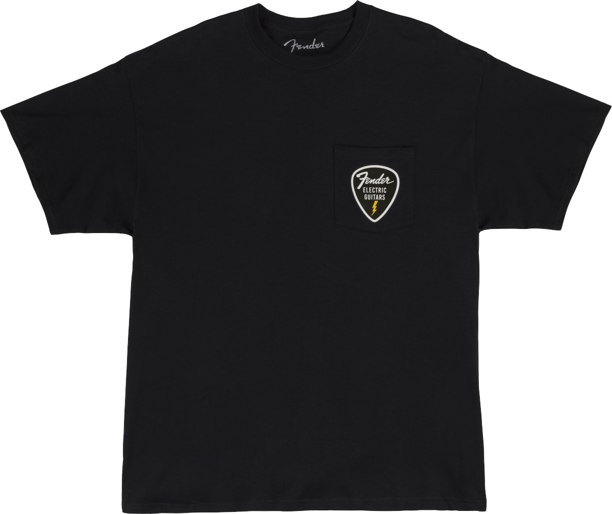 Fender Pick Patch Pocket Tee Black M