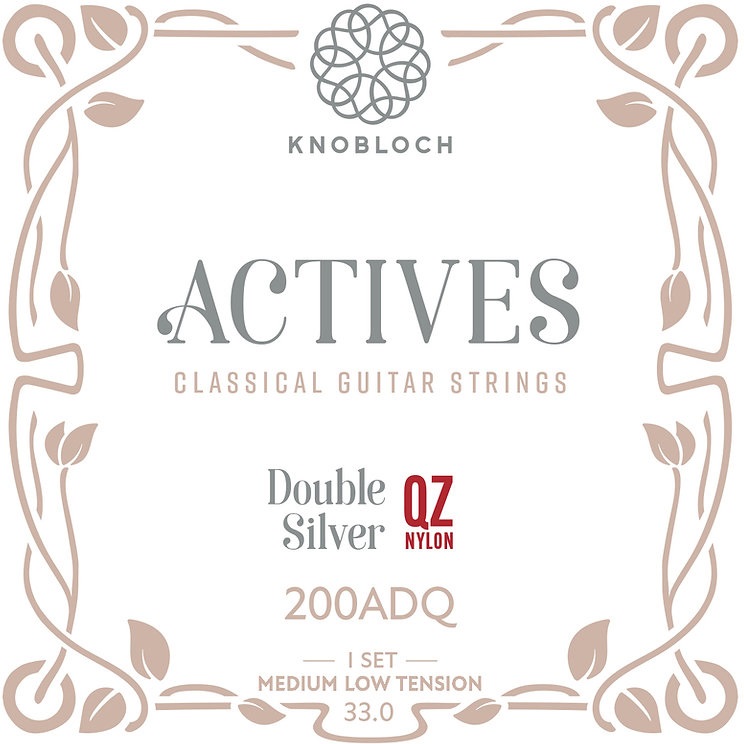 Fotografie Knobloch ACTIVES Double Silver QZ Nylon Medium-Low Tension 33.0
