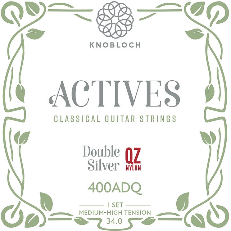 Fotografie Knobloch ACTIVES Double Silver QZ Nylon Medium-high Tension 34.0