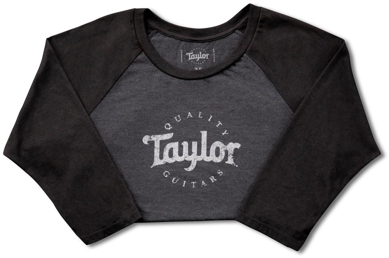 Taylor Ladies Baseball T Grey Blk Forrest/Grey Frost S