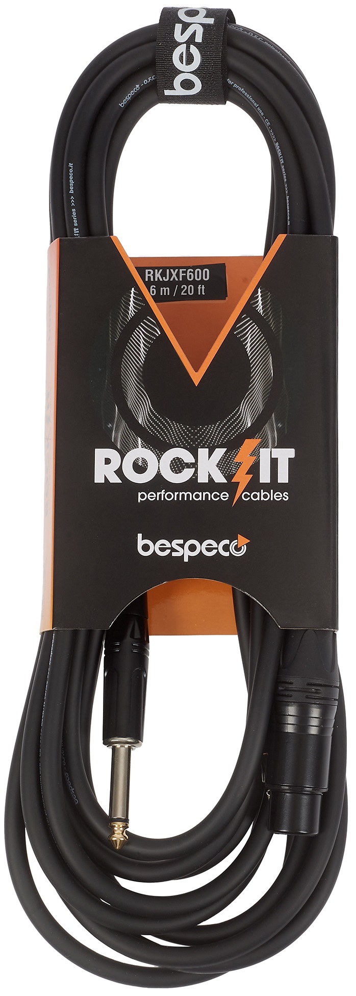 Fotografie Bespeco ROCKIT Microphone Cable Jack - XLR F 6 m