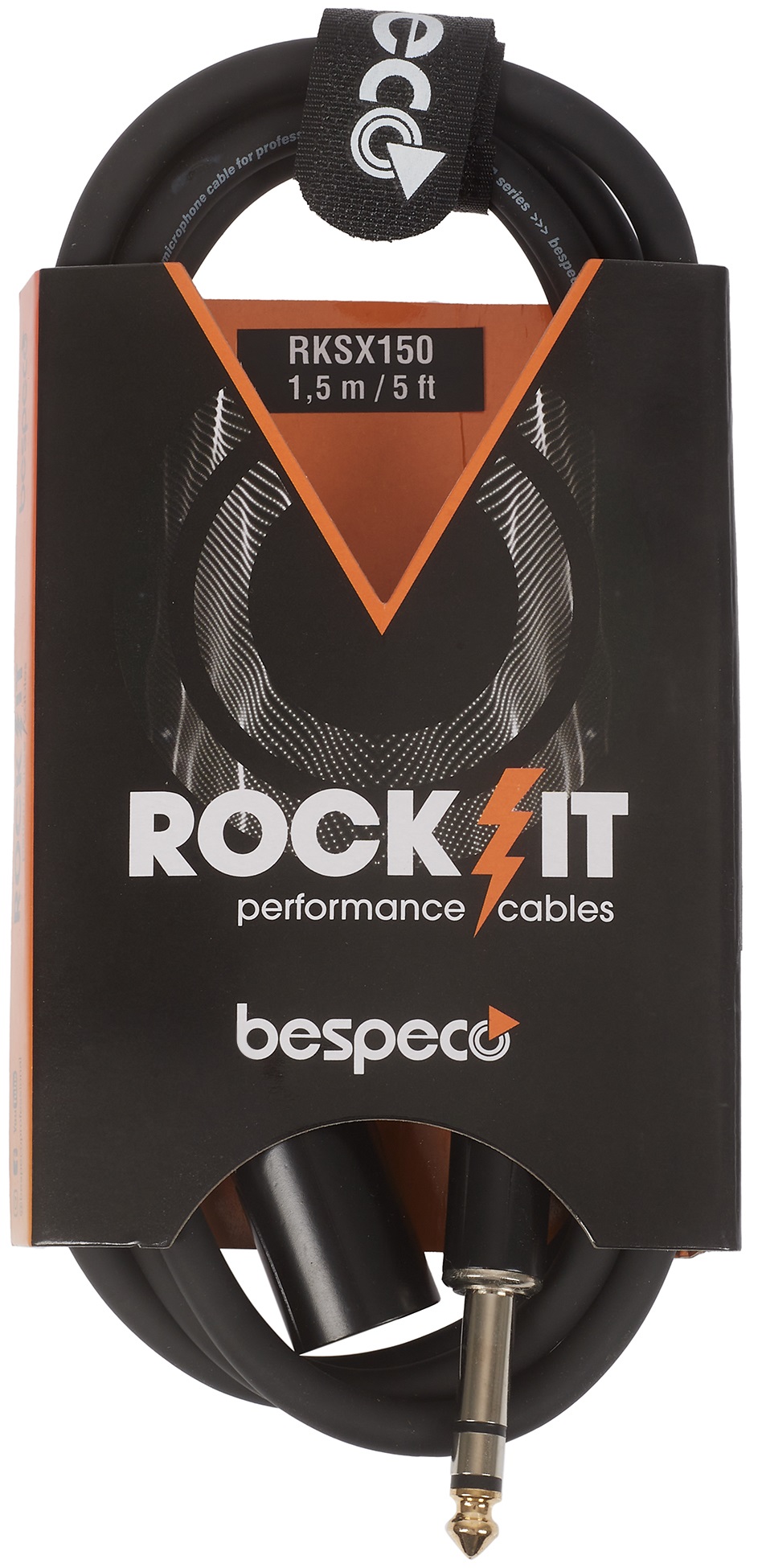 Fotografie Bespeco ROCKIT Jack Stereo - XLR M cable 1,5 m