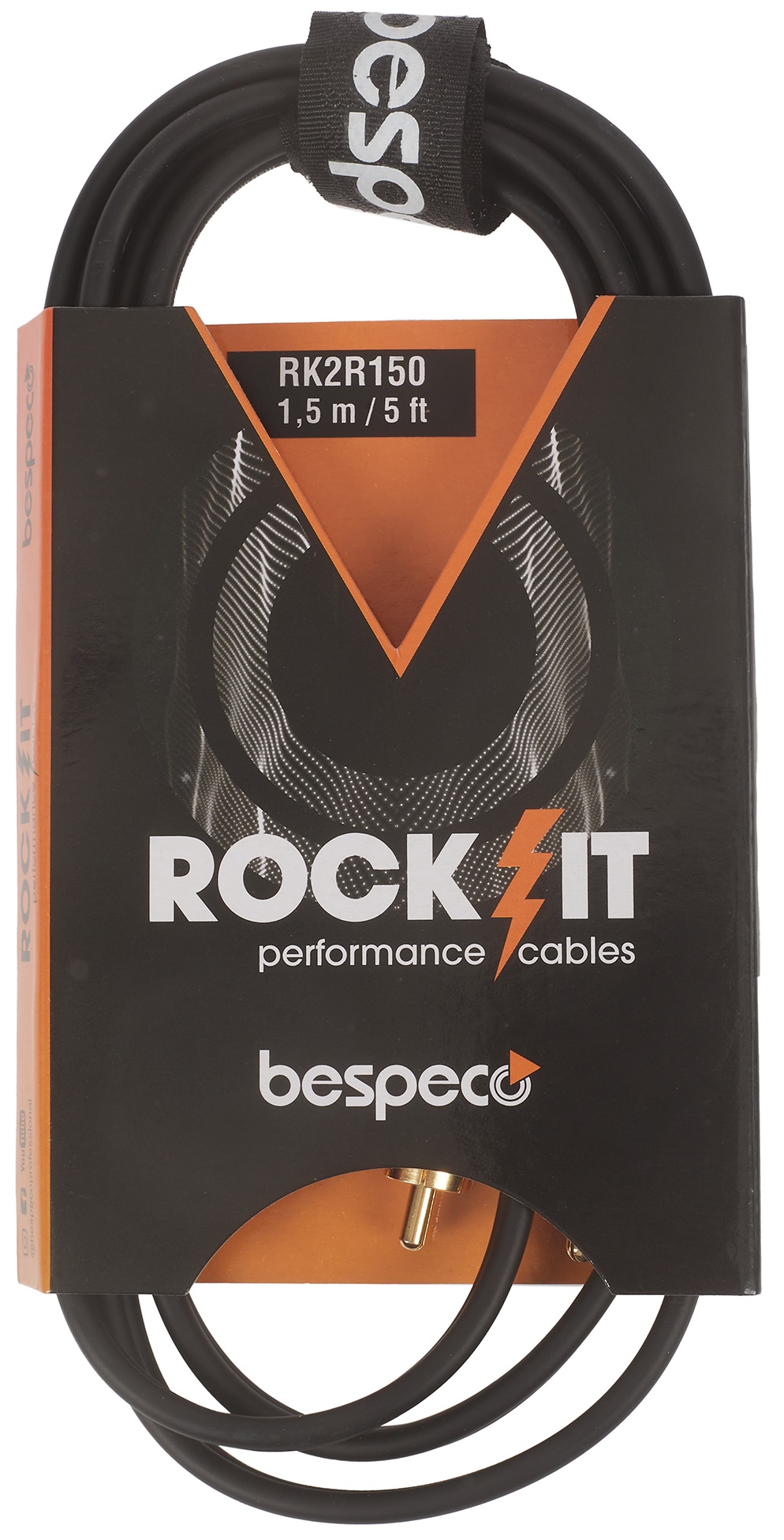 Fotografie Bespeco ROCKIT Interlink Cable 2x RCA - 2x RCA 1,5 m