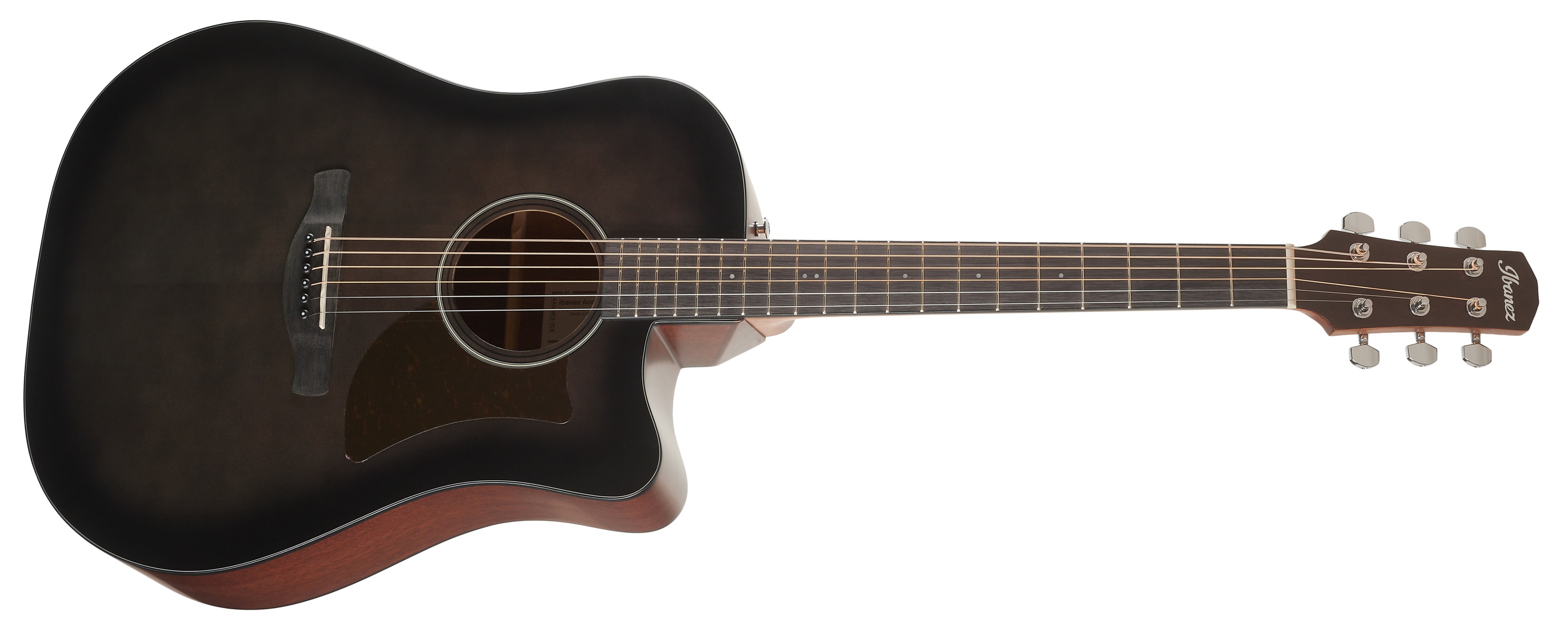 Ibanez AAD50CE Transparent Charcoal Burst