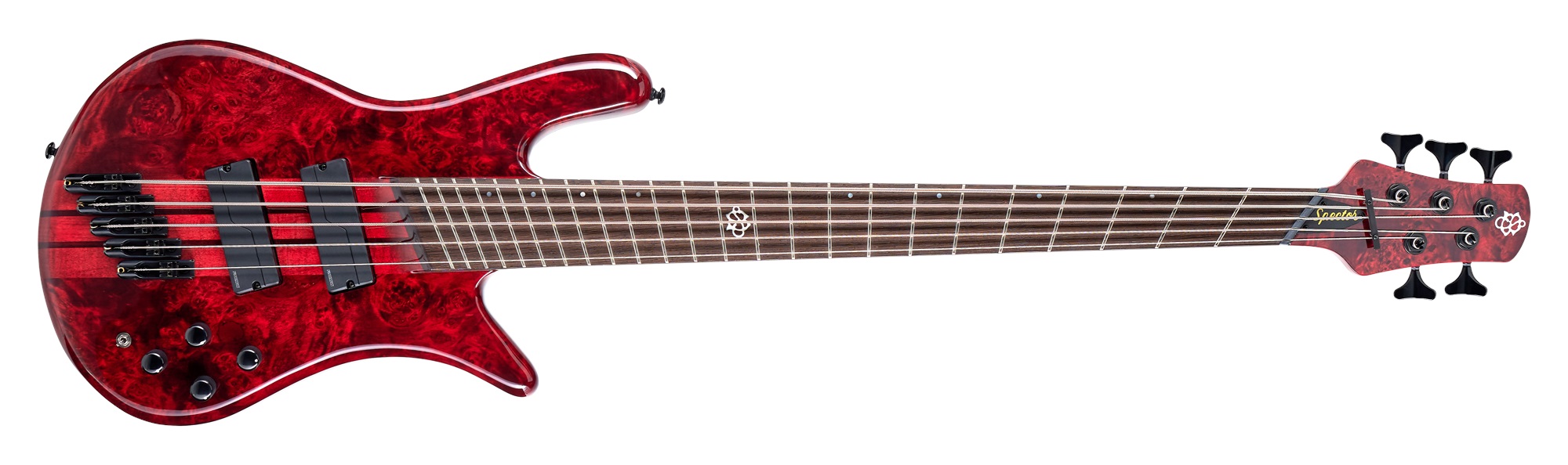 Spector NS Dimension MS 5 Inferno Red Gloss
