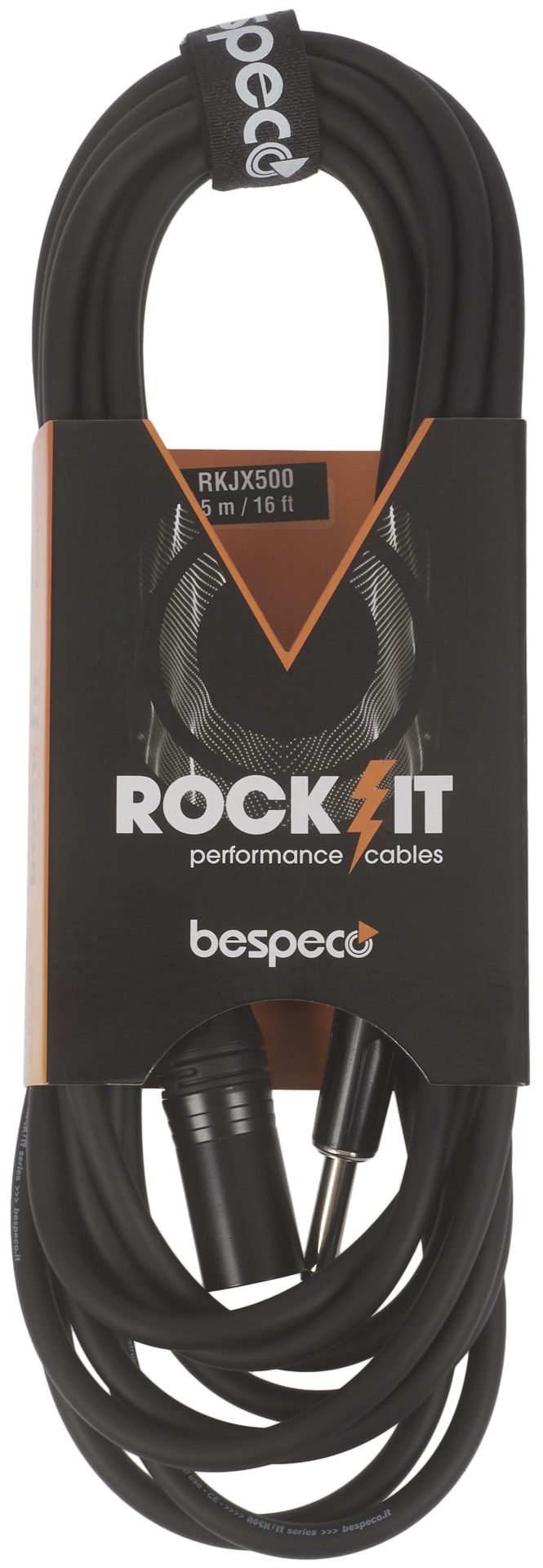 Fotografie Bespeco ROCKIT Jack - XLR M cable 5 m