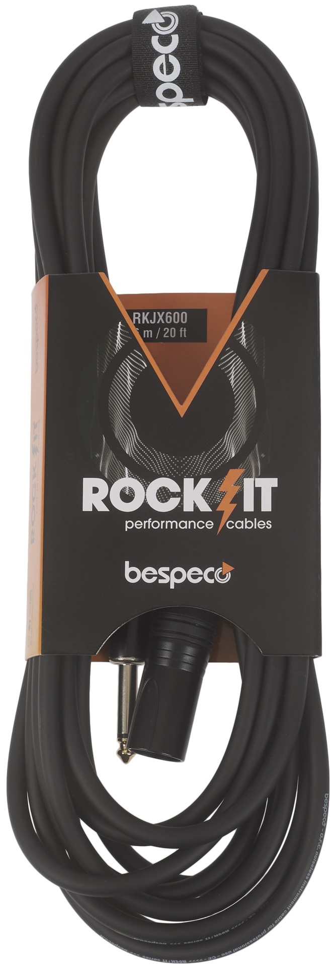 Fotografie Bespeco ROCKIT Jack - XLR M cable 6 m