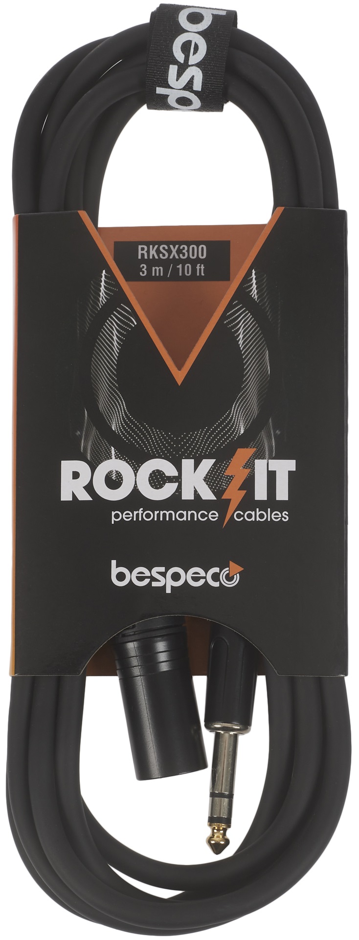 Fotografie Bespeco ROCKIT Jack Stereo - XLR M cable 3 m